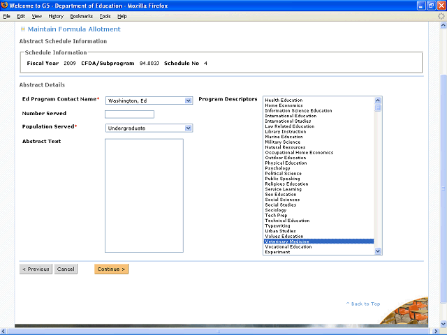 Screen image of this step