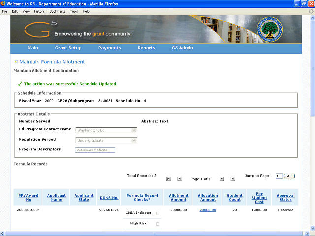 Screen image of this step