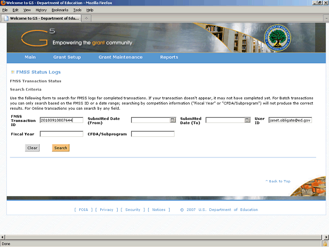 Screen image of this step