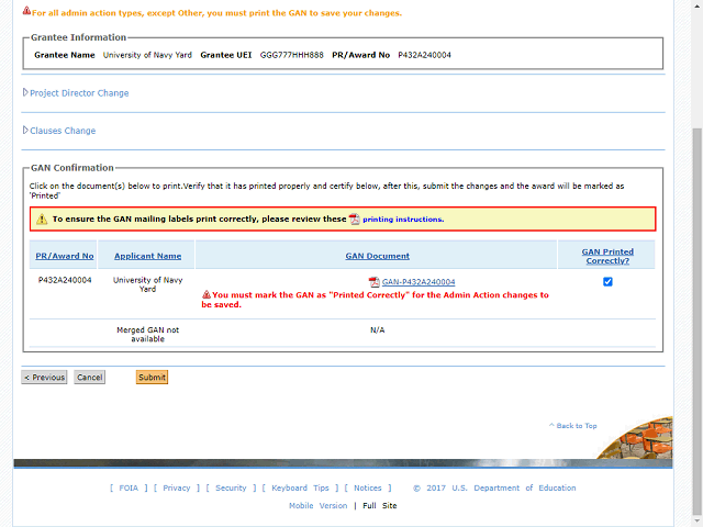 Screen image of this step