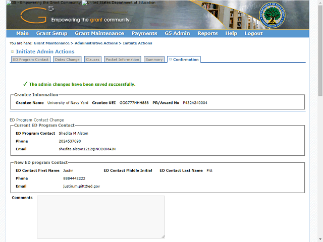 Screen image of this step