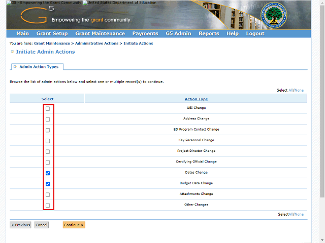 Screen image of this step