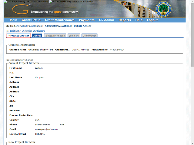 Screen image of this step
