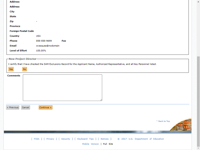 Screen image of this step