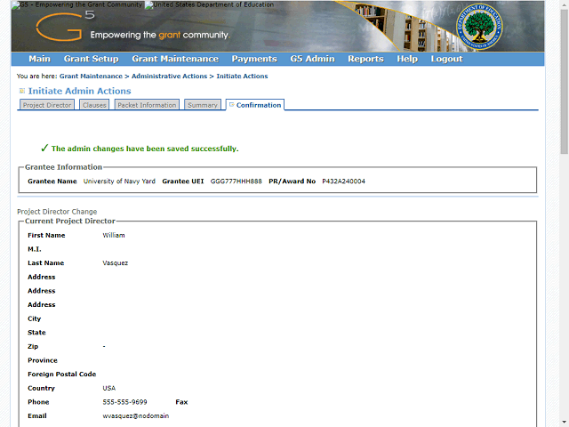 Screen image of this step