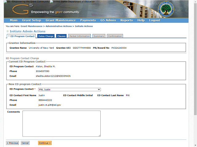 Screen image of this step