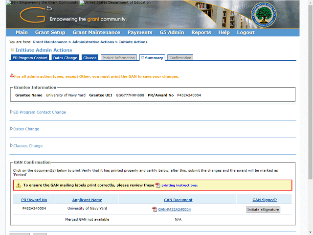 Screen image of this step