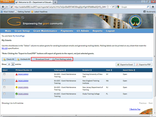 Screen image of this step