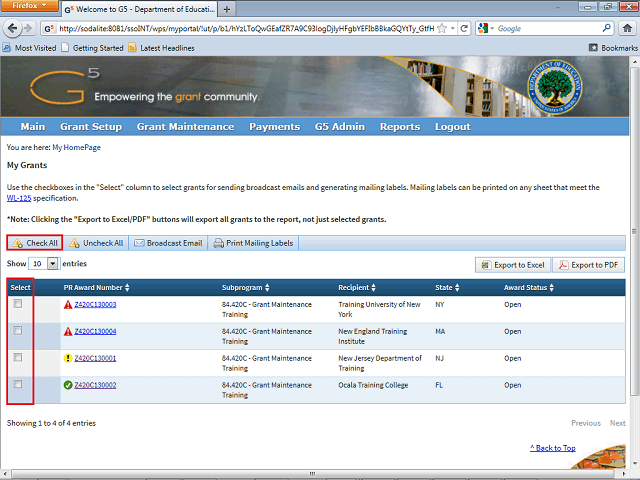 Screen image of this step