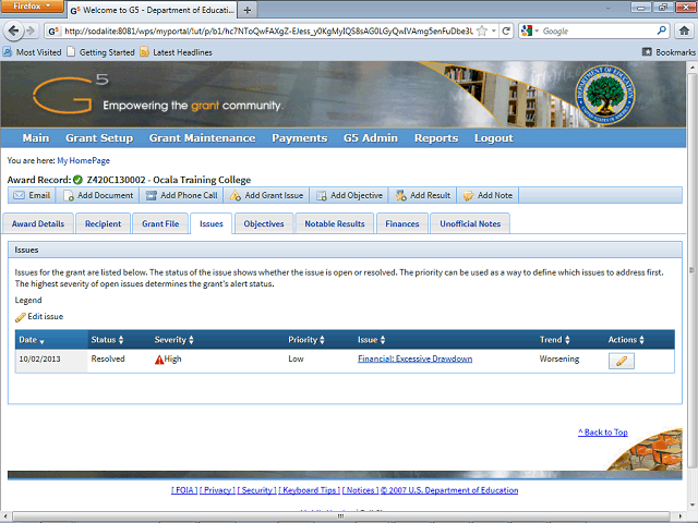 Screen image of this step