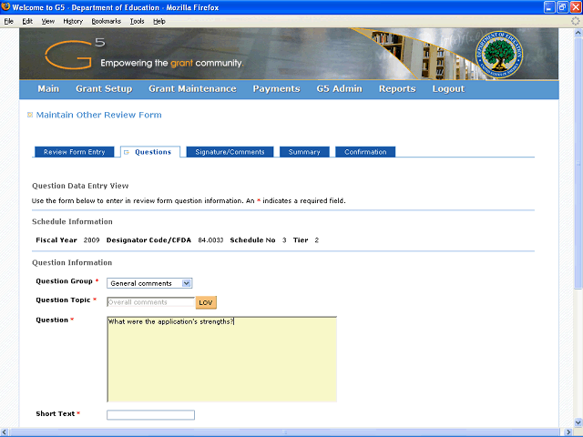 Screen image of this step