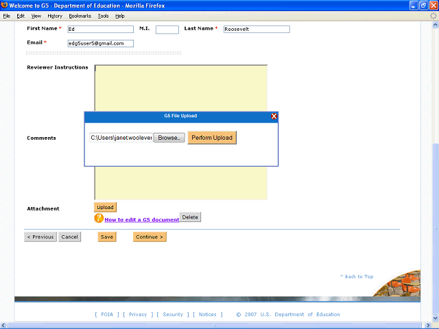 Screen image of this step