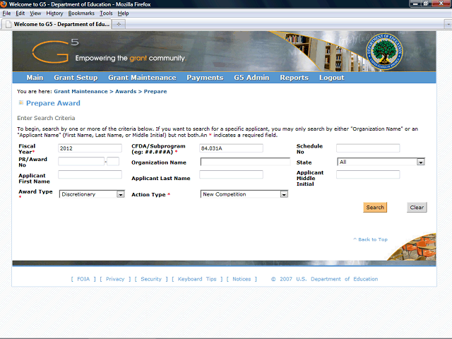 Screen image of this step