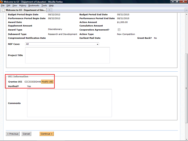 Screen image of this step