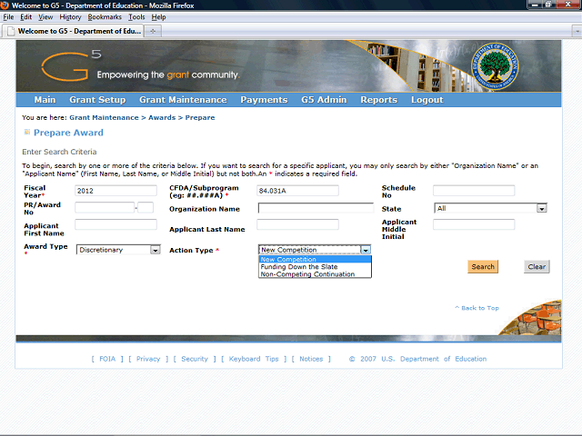 Screen image of this step