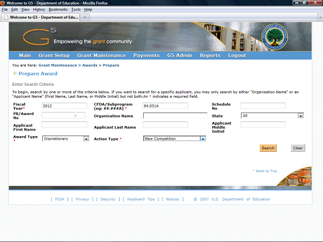 Screen image of this step