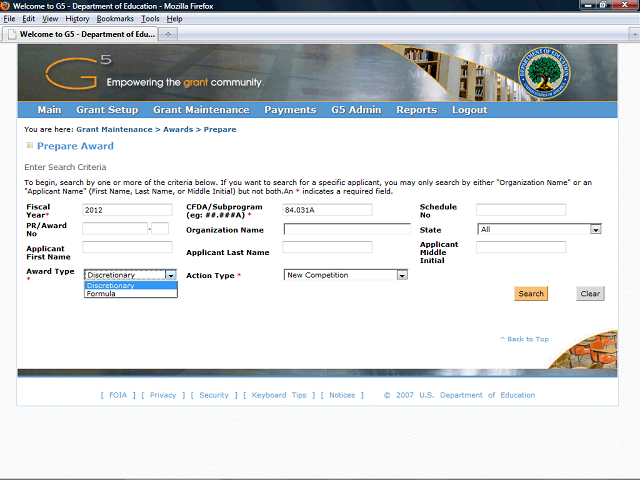 Screen image of this step