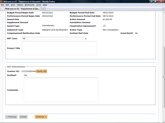 Screen image of this step
