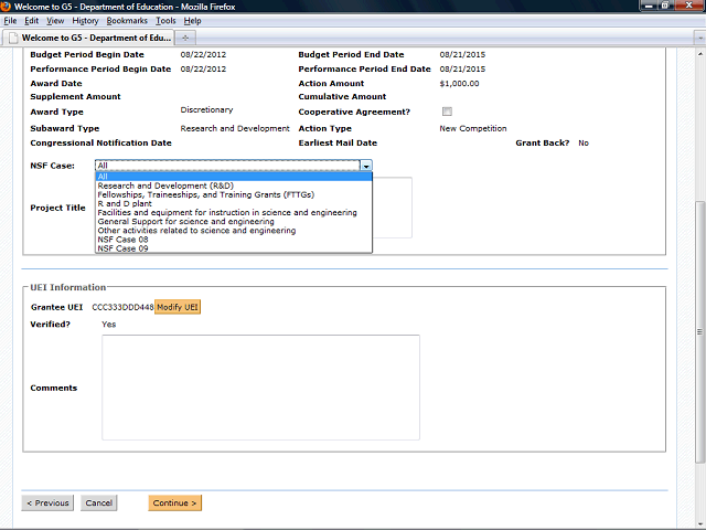 Screen image of this step