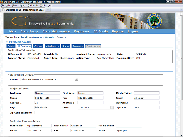 Screen image of this step