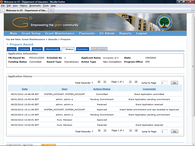 Screen image of this step