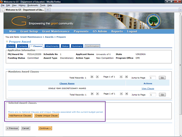 Screen image of this step