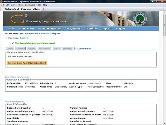 Screen image of this step