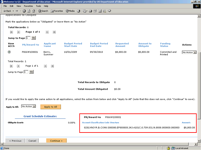 Screen image of this step