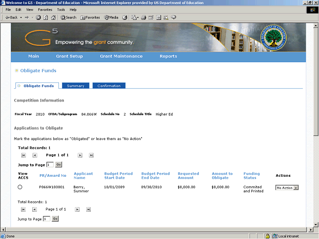 Screen image of this step