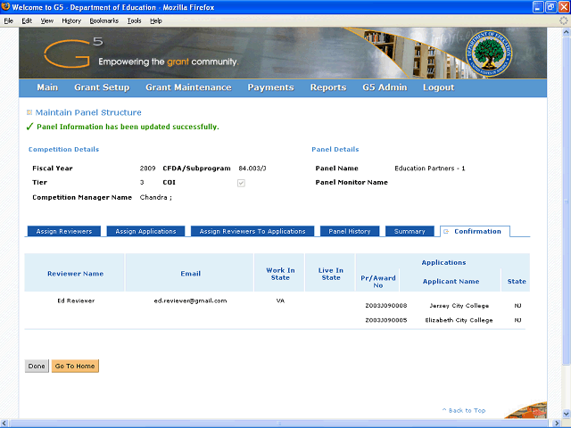 Screen image of this step
