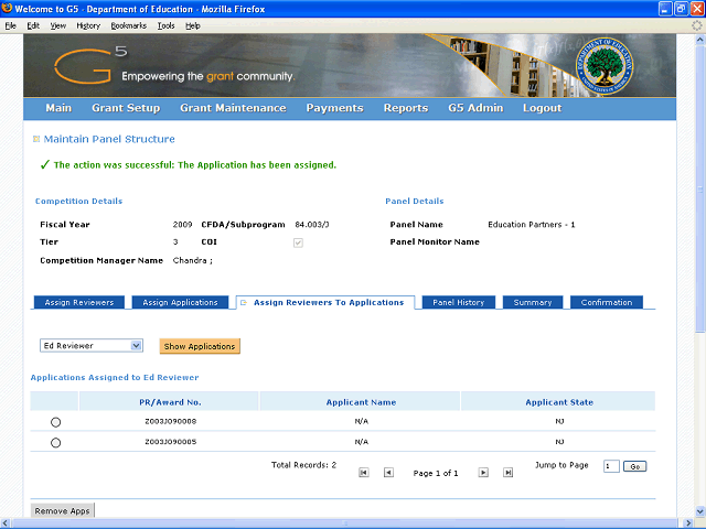 Screen image of this step