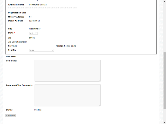 Screen image of this step