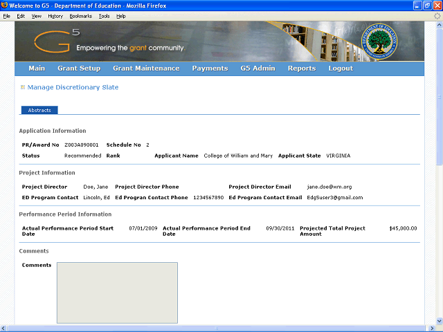 Screen image of this step