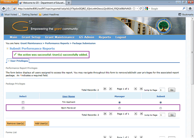 Screen image of this step