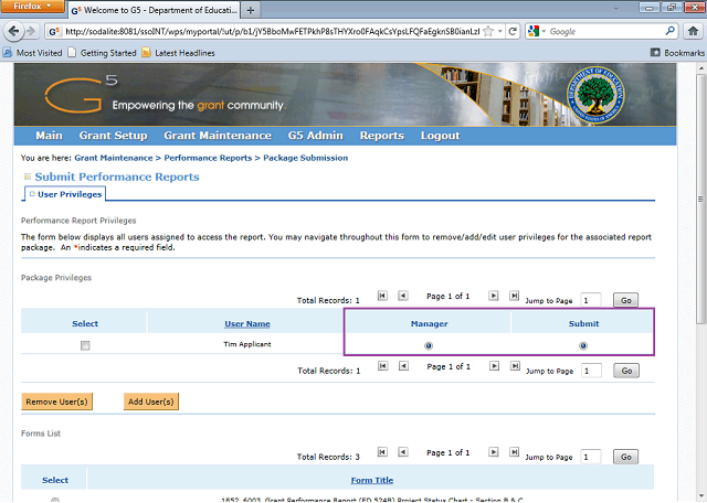 Screen image of this step