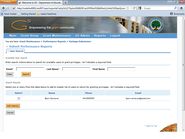 Screen image of this step