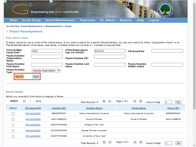 Screen image of this step