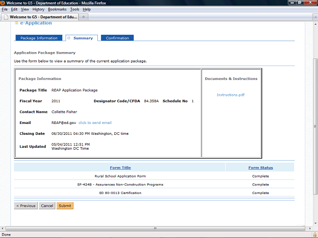 Screen image of this step