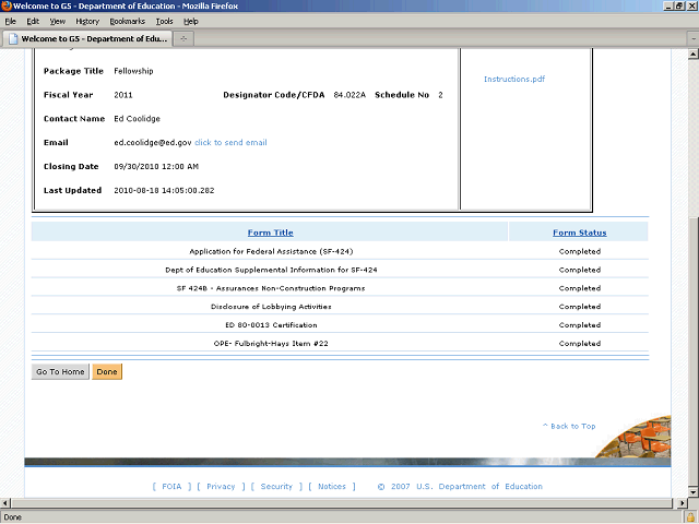 Screen image of this step