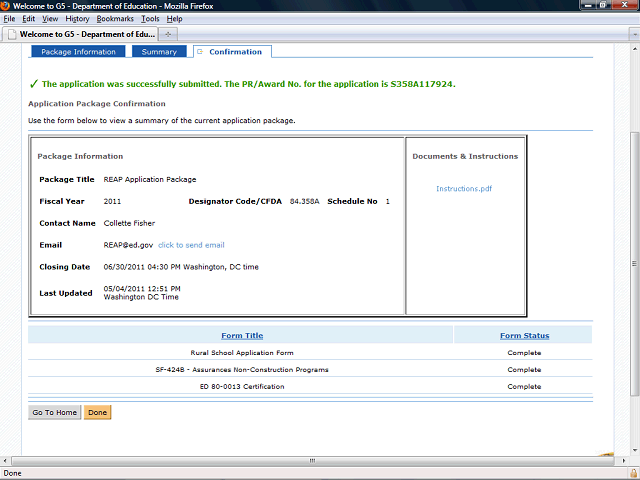 Screen image of this step