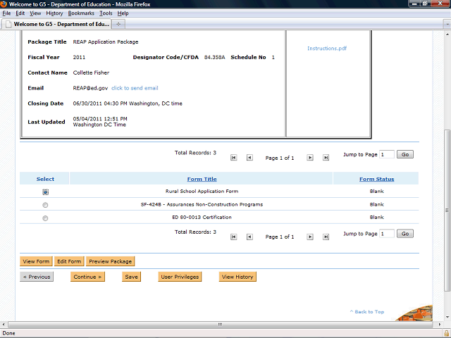 Screen image of this step