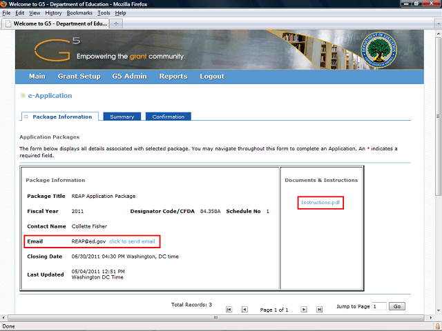 Screen image of this step