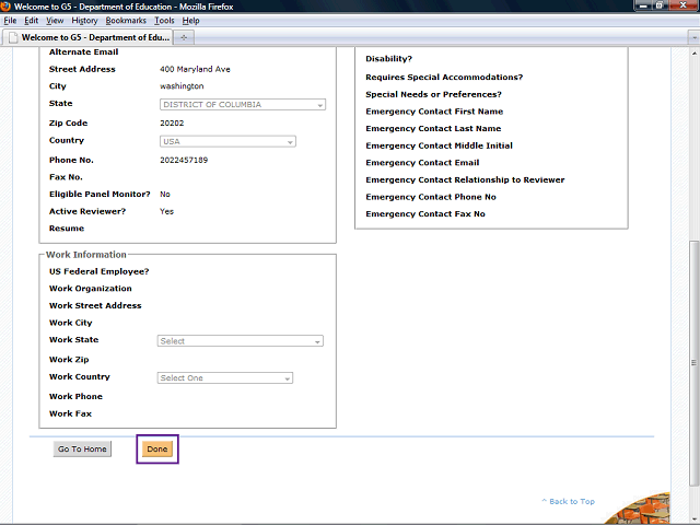 Screen image of this step