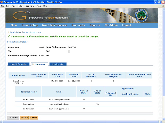 Screen image of this step