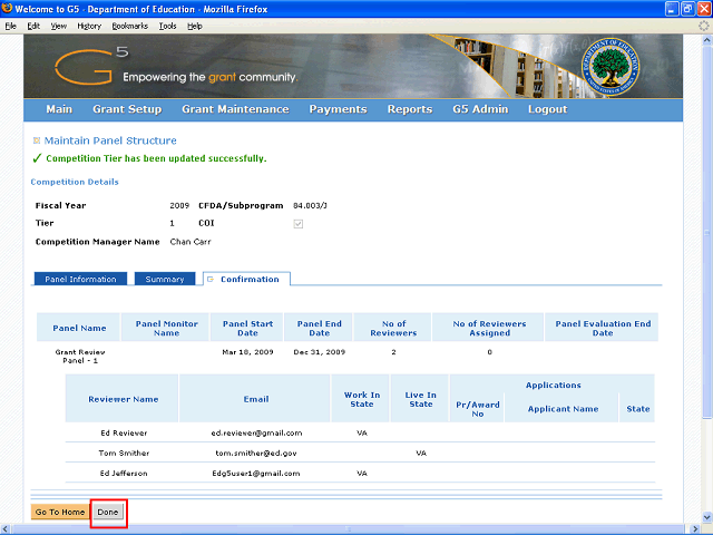 Screen image of this step