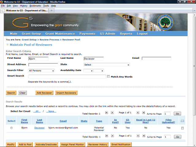 Screen image of this step