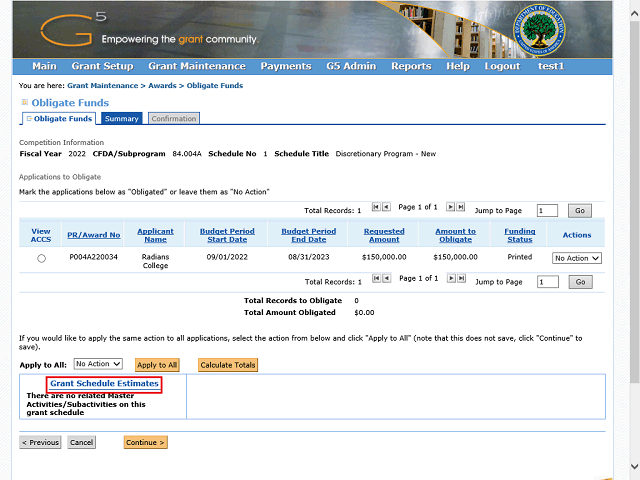 Screen image of this step