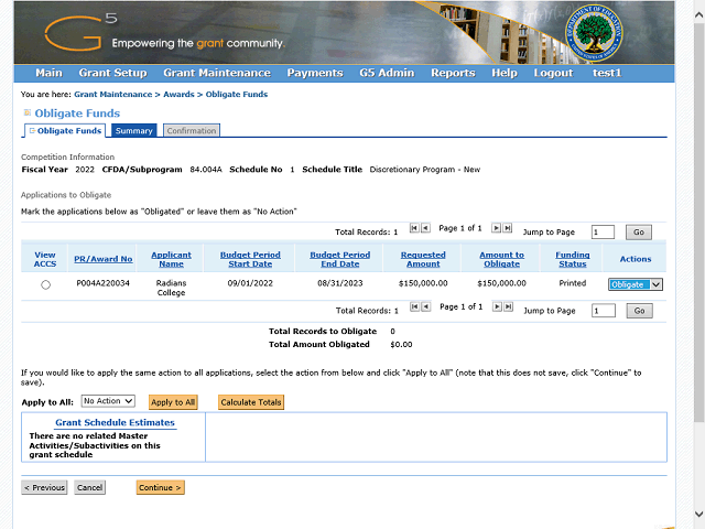 Screen image of this step