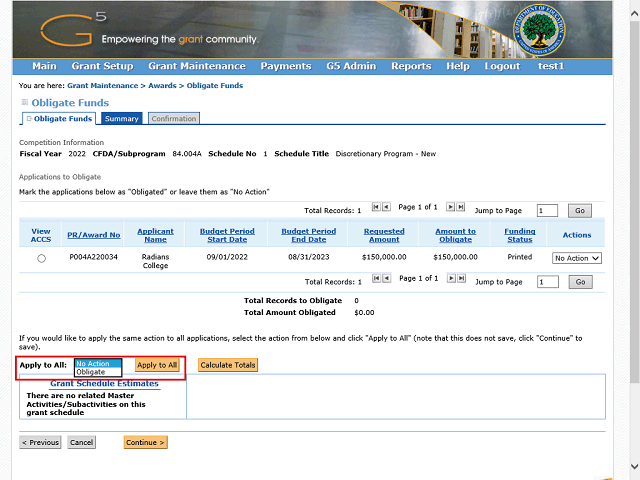 Screen image of this step