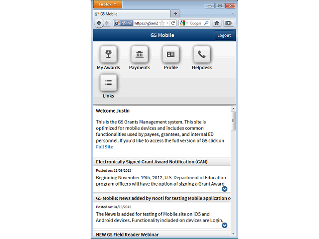 Screen image of this step